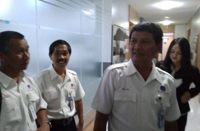 KOORDINASI: Rombongan dari AirNav Jogjakarta saat berkoordinasi dengan BPPTKG, Rabu (30/1). (Ridho Hidayat/JawaPos.com)