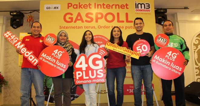 IM3 Ooredoo dan GOJEK Hadirkan Paket Online Gaspol. Foto : Ist