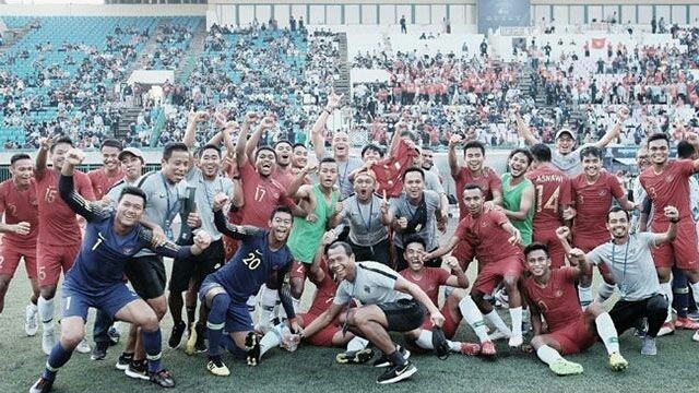 Indonesia kini hanya tinggal selangkah lagi untuk menjuarai Piala AFF U-22 2019. (Instagram Witan Sulaiman)
