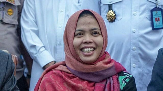 Siti Aisyah, WNI yang bebas dari jeratan hukum di Malaysia. (Issak Ramdhani/JawaPos.com)
