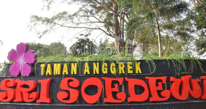 RTH Taman Anggrek Sri Soedewi sudah mulai dinikmati pengunjung meskipun belum diresmikan. Pembangunan RTH ini menghabiskan dana sebesar Rp 6,7 M. Foto : M Ridwan / Jambi Ekspres
