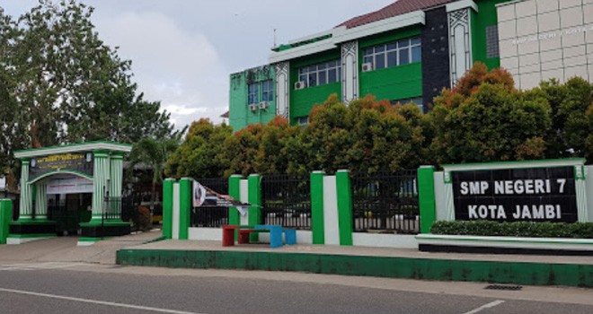 Gedung SMPN7 Kota Jambi. Foto : Ist