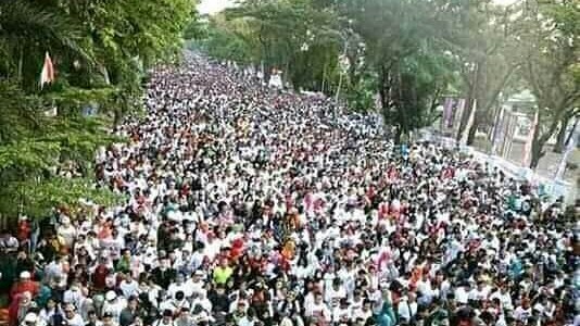 Massa Kampanye Jokowi-Maruf. 