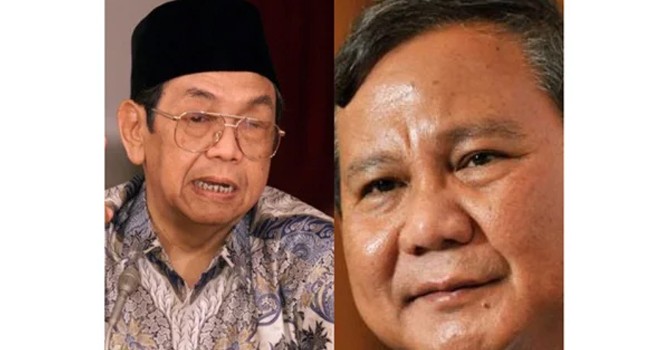 Gus Dur dan Prabowo. Foto : Net
