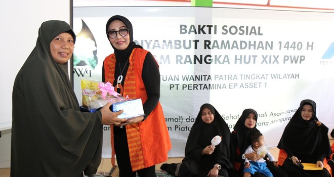 Kegiatan Baksos Sambut Ramadhan di Lingkungan Pertamina EP Asset 1 Jambi. Foto : Ist