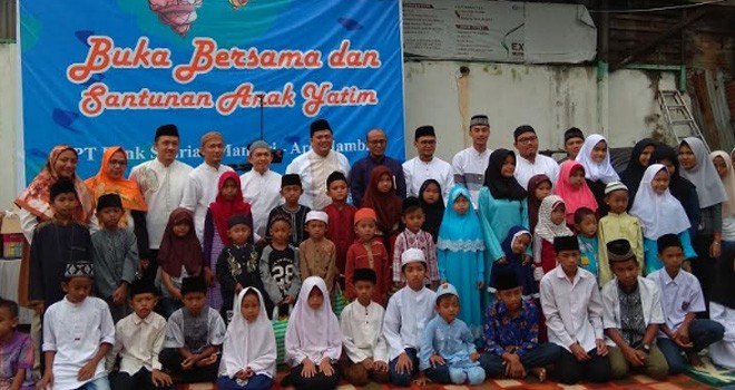 BSM Area Jambi Beri Santunan Anak Yatim.