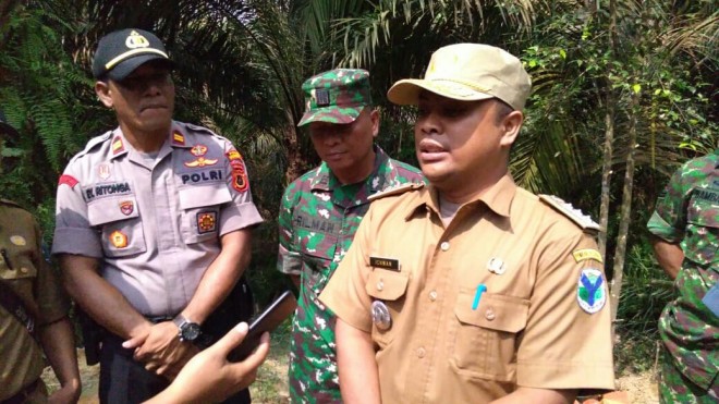 Camat Bajubang, Kabupaten Batanghari, Jambi, Ichwan mengaku bersyukur daerahnya menjadi tempat program TNI Manunggal Membangun Desa (TMMD) ke 105 Kodim 0415/Batanghari.