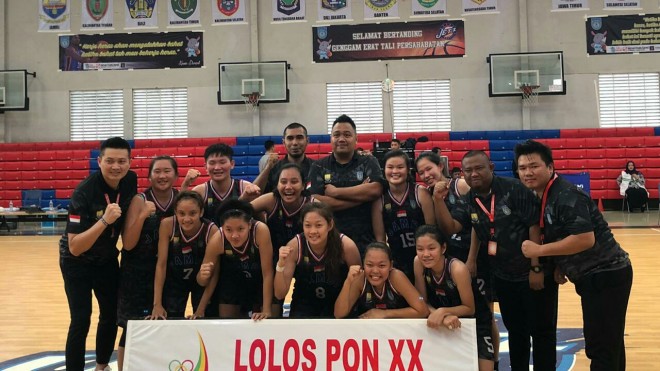Tim Basket Putri Jambi memastikan satu tiket untuk mengikuti Pekan Olahraga Nasional (PON) XX/2020 Papua. 
