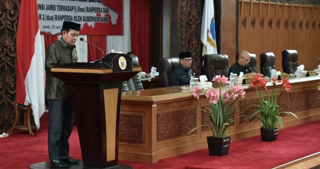 DPRD Provinsi Jambi Sampaikan Lima Ranperda Inisiatif.