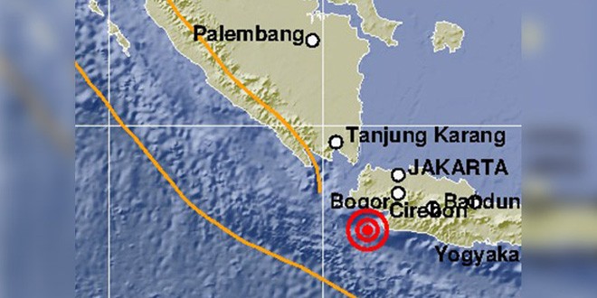 ILUSTRASI: Gempa di Perairan Banten (BMKG)