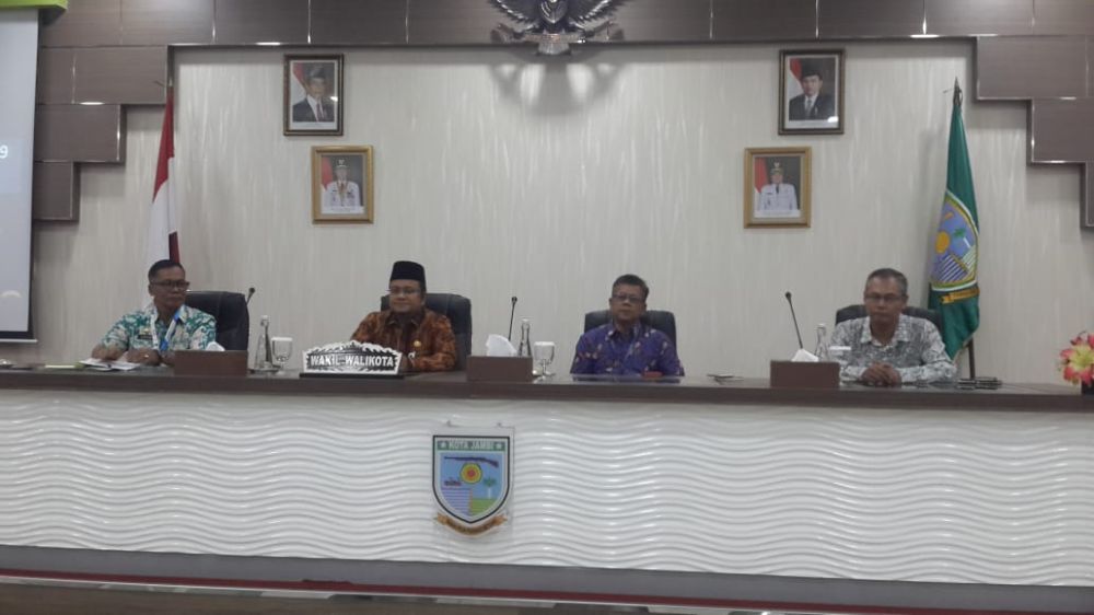Wawako Maulana Buka Sosialisasi Perpres No 39 Tahun 2019 Tentang Teknologi Informasi di Kota Jambi.

