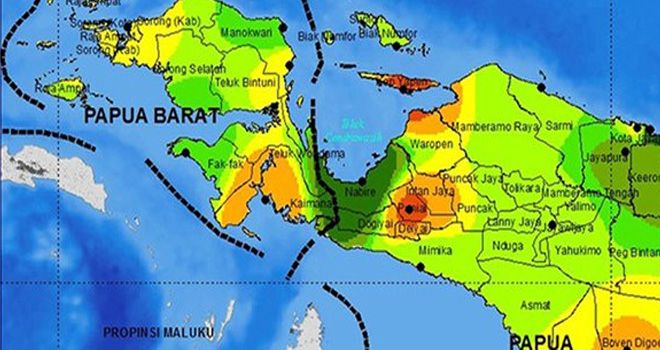 Peta Papua.