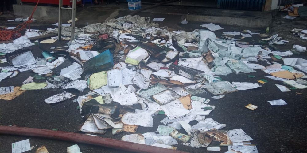 Kebakaran Bank Mandiri syariah.