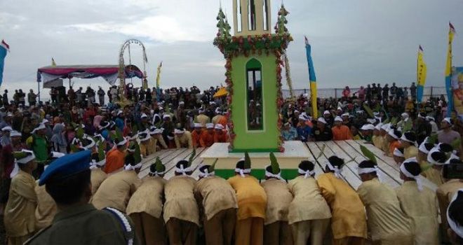 Festival Budaya Mandi Safar yang digelar Pemkab Tanjabtim, tahun lalu.