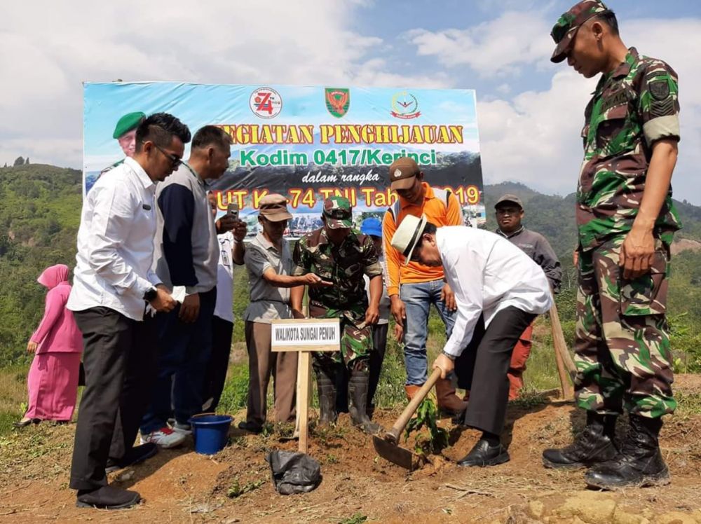 Gelar Karya Bakti Penanaman Pohon Dalam Rangka HUT ke-74 TNI.