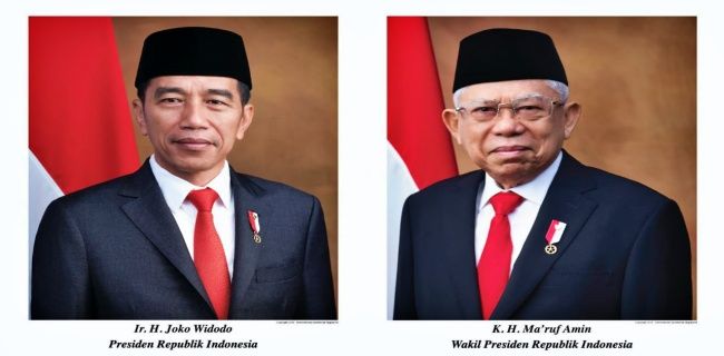 Presiden Joko Widodo, Wakil Presiden Maruf Amin.