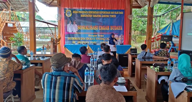 Penjaga Situs Kuno di Tanjabtim Diberikan Pemahaman Tentang Cagar Budaya.