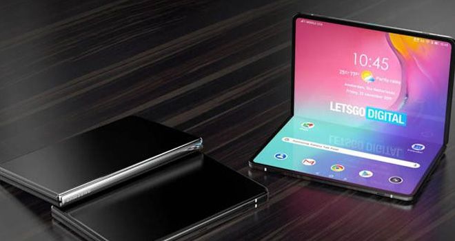 Render desain Samsung terbaru soal tablet lipat.
