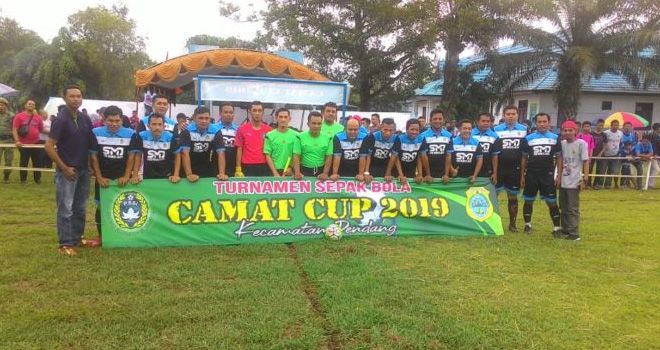 Wakil Bupati Tanjabtim Membuka Turnamen Camat Cup Dendang.