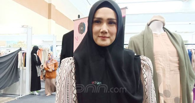 Mulan Jameelah saat ditemui di Hijrah Festival Jakarta.

