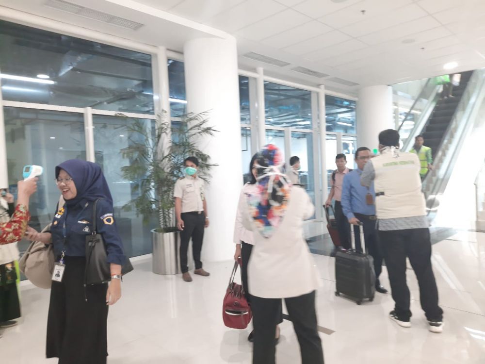Terkait Virus Corona, Angkasa Pura II Lakukan Pemeriksaan di Bandara Jambi.