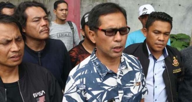 Dirreskrimum Polda Lampung Kombes Pol M. Barly Ramadhany, saat ekspose di RS Bhayangkara, Sabtu (1/2).