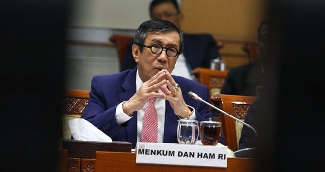 Menkum HAM Yasonna Laoly. 
