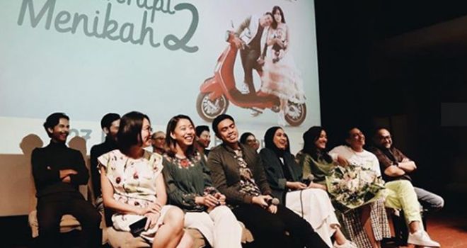 Gala Premiere film Teman Tapi Menikah 2 sukses digelar di Plaza Indonesia, Jakarta Pusat, Minggu (23/2/2020).
