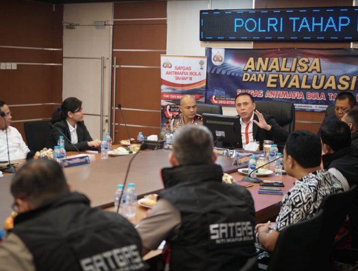 Pertemuan PSSI dan Satgas ANti Mafia Bola.