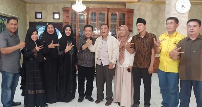 Al Haris bertemu dengan Ketua DPW Partai Berkarya Provinsi Jambi, Ambiar Usman kemarin.