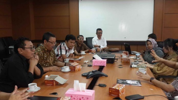 pengurus  Serikat Media Siber Indonesia (SMSI),  Pusat melakukan audiensi dengan Dewan Pers.