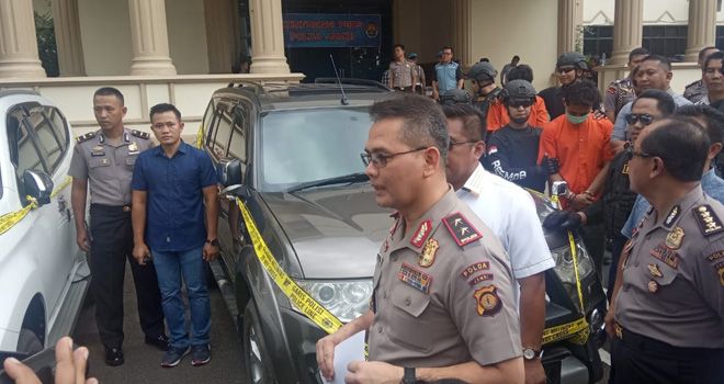 Sejumlah barang bukti hasil tipu-tipu oleh CV NA Sejahtera telah diamankan di Mapolda Jambi

