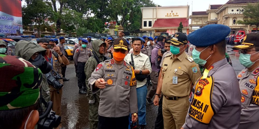 Apel bersama Gugus Tugas Penanganan Covid-19, Kapolda Terjunkan Kekuatan Penuh.


