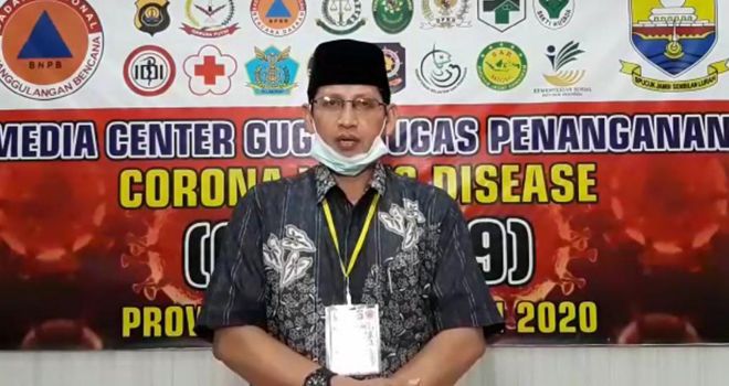 Juru bicara gugus tugaa penanganan corona Jambi Johansyah.