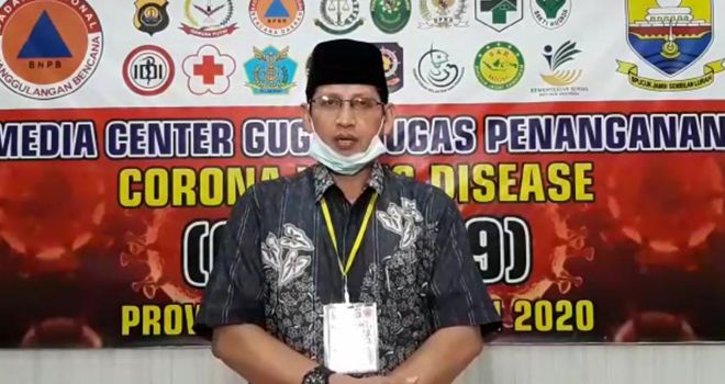 Juru bicara gugus tugas penanganan Covid19 Jambi Johansyah.