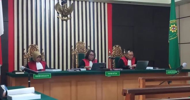 Sidang Kasus Korupsi Mantan Lurah di Muaro Jambi.