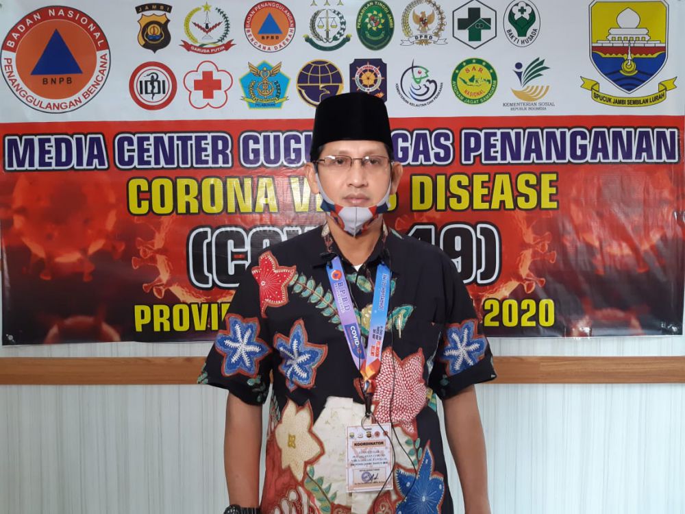 Juru bicara gugus tugas penanganan Covid19 Provinsi Jambi Johansyah.