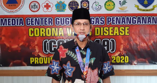 Juru bicara gugus tugas penanganan Covid19 Provinsi Jambi Johansyah