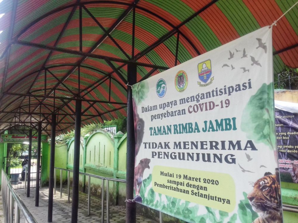 Terlihat tidak ada pengunjung Bunbin Taman Rimba (4/5) kemarin. Bunbin memang sudah tutup sejak 19 Maret lalu untuk mencegah penularan Covid-19.