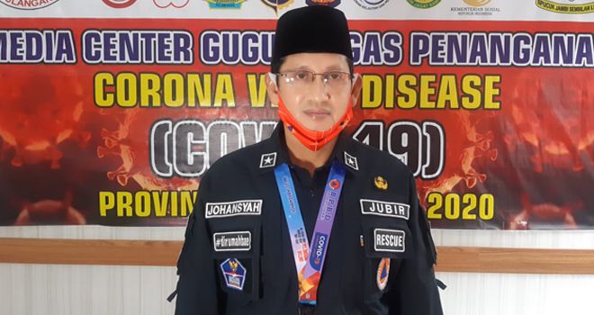 Juru bicara gugus tugas penanganan Covid19 Provinsi Jambi Johansyah.