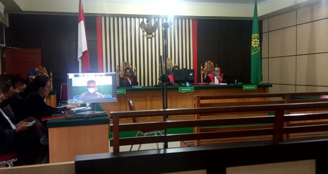 Kasus korupsi pembangunan Auditorium UIN STS menjalani sidang perdana di Pengadilan Tipikor Jambi dengan sistem Daring