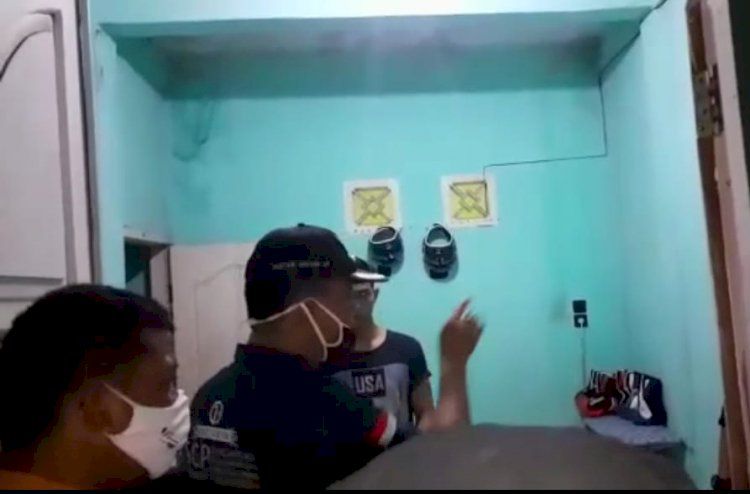 Potongan video oknum camat saat mendatangi warganya. 