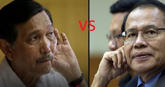 Luhut Binsar Pandjaitan (LBP) vs Rizal Ramli (RR).

