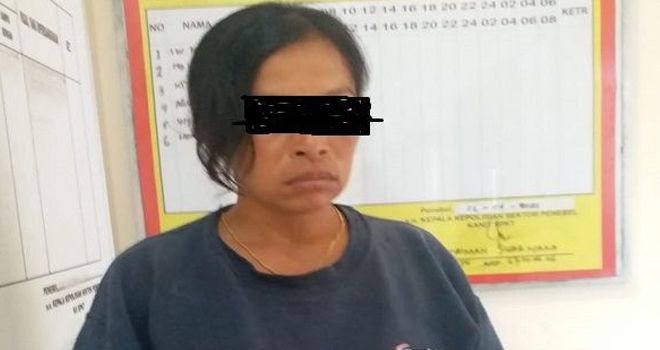 Pelaku Ni Ketut Armini diamankan polisi.