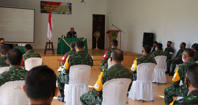 Latihan Posko I Kodim 0415/Batanghari TA. 2020 secara resmi dimulai pada Selasa (16/6) di Makodim 0415/Batanghari.