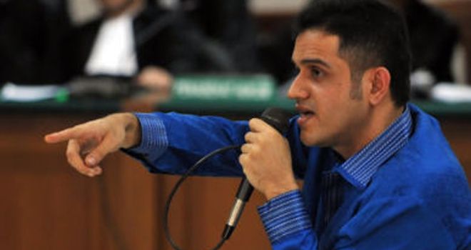 Mantan Bendahara Umum Partai Demokrat Muhammad Nazaruddin.

