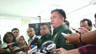 Ketum PBB, Yusril Ihza Mahendra, di Gedung Bawaslu RI, Jakarta, Senin (26/2). 