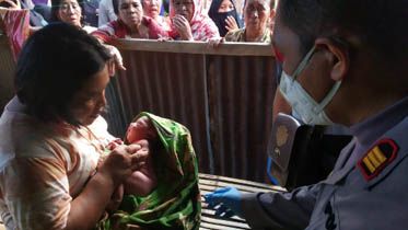 Bayi mungil yang ditemukan warga.