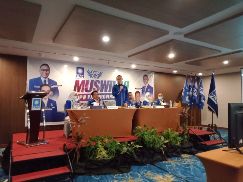 Dewan Perwakilan Wilayah (DPW) PAN Provinsi Jambi menggelar Musyawarah Wilayah (Muswil) ke VI pada Minggu (26/7).