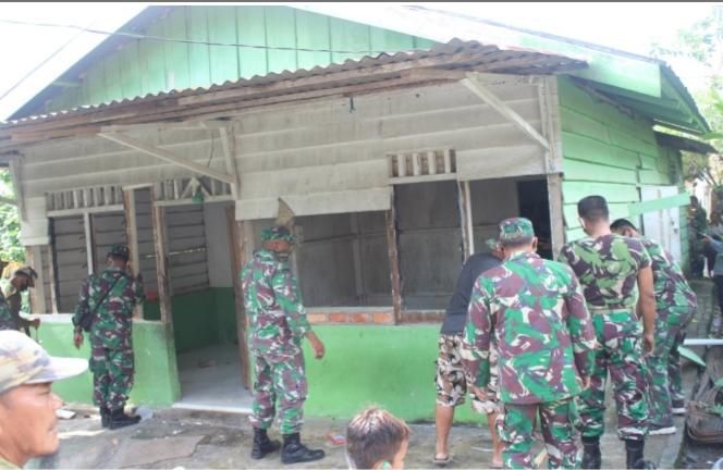 Bedah Rumah Janda Veteran, Dandim 0415/BTH : Jangan Anggap Remeh Sejarah